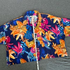 Vibrant Tropical Print Shirt
